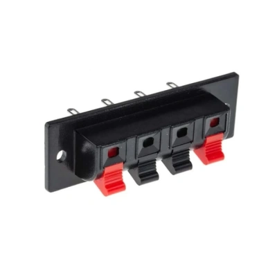 Dörtlü Hoparlör Terminali 1.8cm x 6.3cm - Hoparlör Kabin Terminali - Hoparlör Kabin Ses Portu