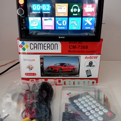 Double Teyp - Bluetoothlu Ekranlı Teyp - Park Kamerası Hediyeli