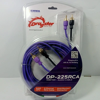 Dragster OFC Rca Kablosu 5 Metre – Dragster Profesyonel %100 Bakır Rca Kablosu