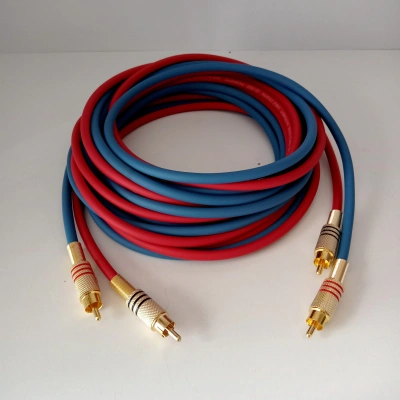 El Yapımı Rca Kablosu %100 Bakır Ses Aktarım Kablosu - 5 Metre