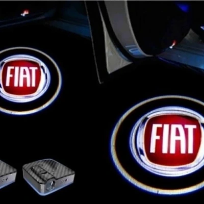 Fiat Kapı Altı Led Logo - Fiat Hayalet Logo Mesafe Sensörlü - Fiat Yeni Nesil , Pilli , Yapıştırmalı Kapı Logo