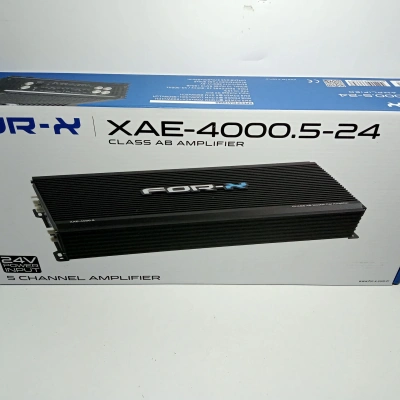 For-x 5 Kanal Amfi – 24 VOLT For-x XAE-4000.5-24 – Bass Kontrollü Oto Anfi
