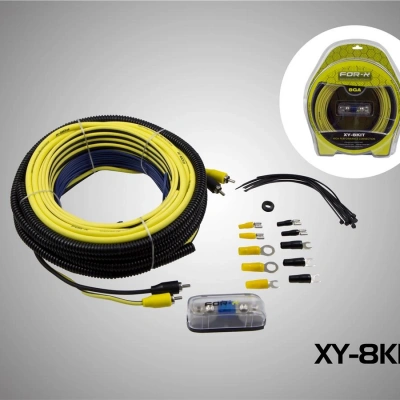 For-x 8GA Amfi Kablo Seti Kaliteli – Profesyonel Anfi Kablosu Seti 8GA