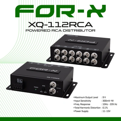 For-x Amfi Çıkışı Çoğaltıcı - For-x XQ-112RCA - 2 Amfi Çıkışlı Teybi 12 Amfi Çıkışlı Yapma