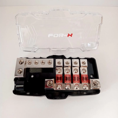 For-X Amfi Sigortalı Blok Dağıtıcı - 4lü Hem Artı Hem Şase Kablo Dağıtıcı Blok