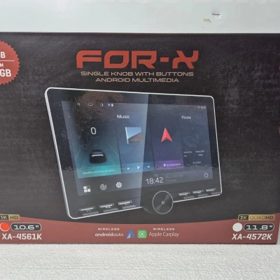 For-x Android Diamond Tablet Teyp 10.6 - For-x XA-4561K - 4 RAM 64 Hafıza Android Multimedya Diamond Tablet Araba Teybi 10.6 inch