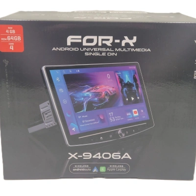 For-x Android Teyp – 10.1″ 4 Ram 64 Hafıza - Oynar Kafa Android Multimedya – For-x X-9406A Tek Din 360 Universal Teyp