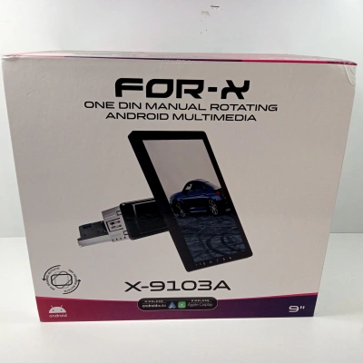 For-x Android Teyp – 9″ Oynar Kafa Android Multimedya – For-x X-9103A Tek Din 360 Universal Teyp