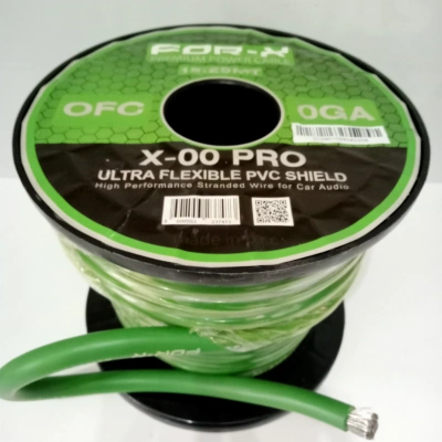 For-x Bakır Amfi Güç Kablosu 0GA - 5 Metre - %100 Bakır – OFC 0GA Anfi Power Kablosu