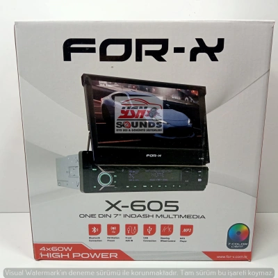 For-x İndash Teyp – For-x X-605 İndash Ekranlı Teyp – Park Kamerası Hediyeli