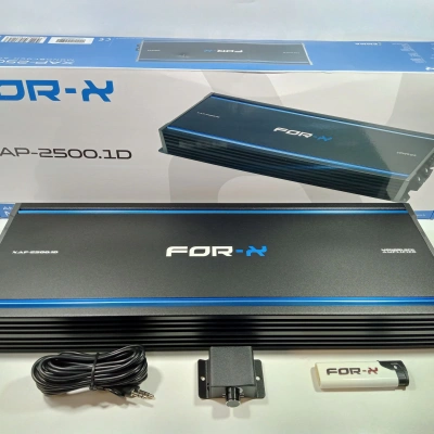 For-x Mono Amfi + For-x Çakmak 2500RMS – For-x XAP-2500.1D Bass Anfisi – Bass Kontrollü Mono Anfi