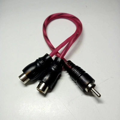 For-x Ters Y Kablo - 1 Erkek 2 Dişi Y Kablo - Amfi Ters Y Kablo - 1 Adet