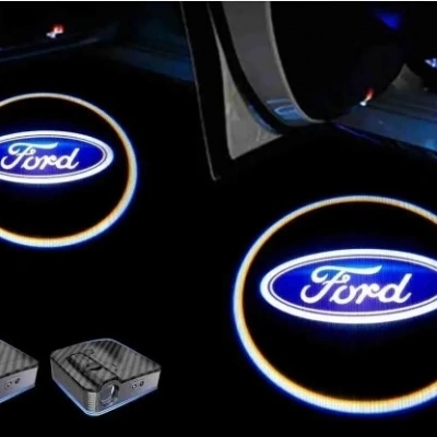 Ford Kapı Altı Led Logo - Ford Hayalet Logo Mesafe Sensörlü - Ford Yeni Nesil , Pilli , Yapıştırmalı Kapı Logo