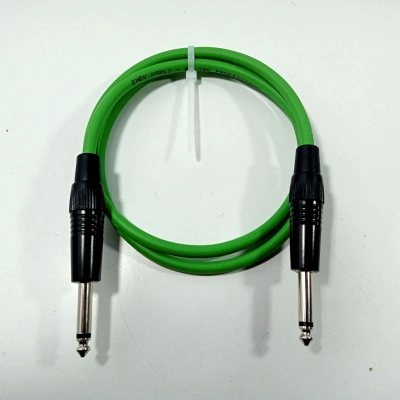 Gitar Kablosu - El Yapımı %100 Bakır 6.35mm Jaklı Gitar Uzatma Kablosu - 1 Metre