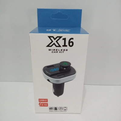 Hello X16 Led Ekran 2xUSB-TF-Bluetooth Destekli 2.1A Fm Transmitter