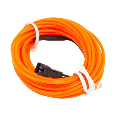 İp Aydınlatma - 5 Metre - Neon Turuncu - 5 V Usb Adaptörlü - Neon Led İp Aydınlatma