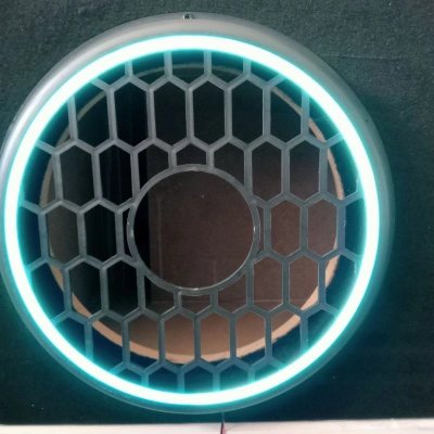 Işıklı Bass Koruma Kapağı 30cm - Işıklı Bass Kapağı - Ledli Bass Koruma Kapak - Mavi