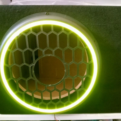 Işıklı Bass Koruma Kapağı 30cm - Işıklı Bass Kapağı - Ledli Bass Koruma Kapak - Sarı