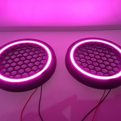 Işıklı Hoparlör Kapağı 16cm - Mor Renkte 16cm Midrange Kapak - 1 Takım