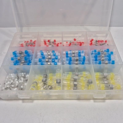 Isıyla Daralan Makaron Seti - 300 Adet , 4 Boy Özel Kutusunda - Lehimli Kablo Birleştirme Makoronu