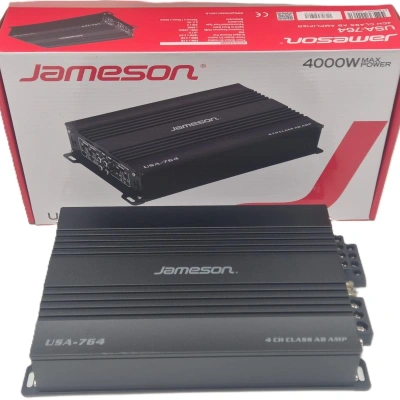 Jameson Amfi - 4000w 4 Kanallı Ses ve Bass Anfisi - Jameson USA-764 Amfi