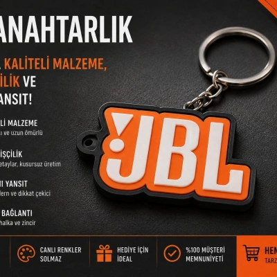 JBL Anahtarlık , JBL Logo Araç Anahtarlık - JBL Araba Anahtarlığı