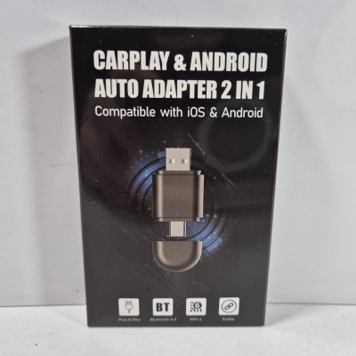 Kablosuz Android Auto ve Carplay Adaptörü - Kabloluyu Kablosuz Yapan Carplay ve Android Auto Adaptörü