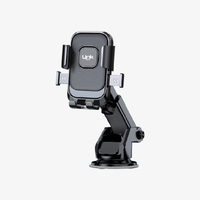 Linktech Araç Telefon Tutacağı - Vantuz Montajlı Ayarlanabilir Dönebilen Uzayabilen Telefon Tutacağı