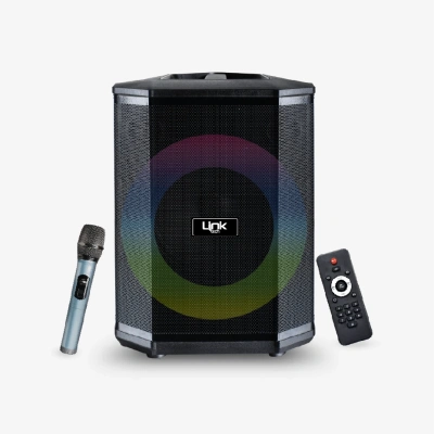 Linktech Bluetooth Hoparlör - M405 Büyük Boy , Ayaklı , Ekstra Basslı , Mikrofonlu ,  RBG Bluetooth Hoparlör