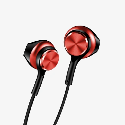 Linktech Ekstra Bass Kablolu Kulaklık , Linktech H75 Kırmızı Type-C Mikrofonlu Metal Kablolu Kulaklık , Premium Type-C Kablolu Kulaklık