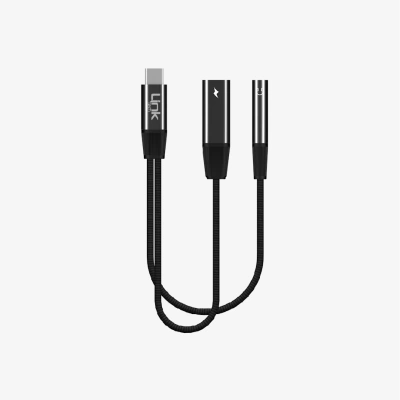 Linktech Type C to Type-C ve Aux Dönüştürücü - Linktech A202 Type C Girişi Aux ve Type C Dönüştürücü