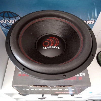 Massive 38cm Bass - Çift Bobin 2500w 1000RMS 4 + 4 Ohm Subwoofer