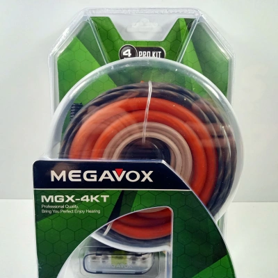 Megavox 4GA Amfi Kablo Seti Kaliteli – Profesyonel Anfi Kablosu Seti 4GA