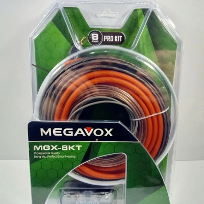 Megavox 8GA Amfi Kablo Seti Kaliteli – Profesyonel Anfi Kablosu Seti 8GA