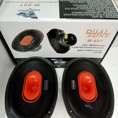 Megavox Oval Midrange - 600w 150RMS Kendinden Tweeterli Oval Midrange