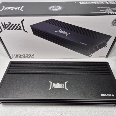 Mobass 4 Kanal Amfi – 4 x 200 RMS Ses ve Bass Amfisi – Mobass MBD-200.4 Oto Anfi