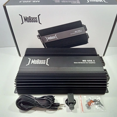 Mobass Amfi – 4 x 60 RMS Ses ve Bass Amfisi – Mobass MB-600.4 AB Class Oto Anfi