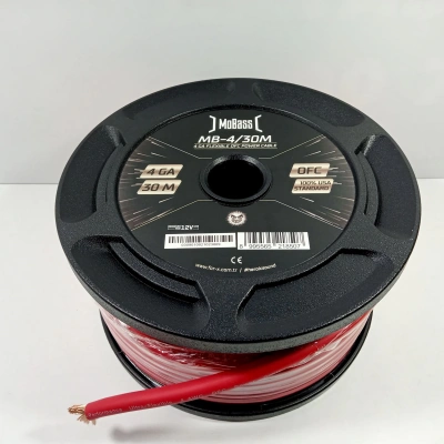 Mobass Bakır Amfi Güç Kablosu 4GA – %100 Bakır – Mobass OFC 4GA Anfi Power Kablosu – 5 Metre