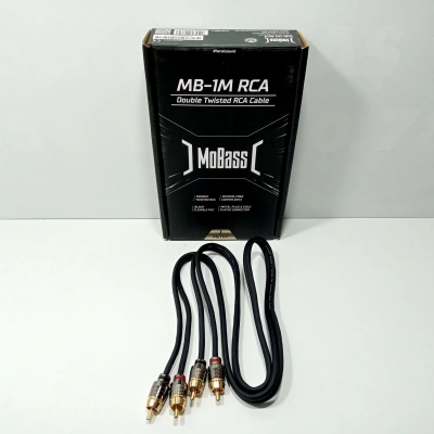 Mobass OFC Rca Kablosu 1 Metre – Mobass MB-1M Profesyonel %100 Bakır Amfi Rca Kablosu - 1 Metre