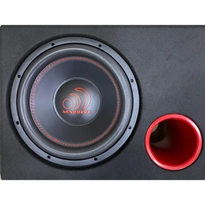 Massive Kabin Bass 30cm - Massive MS-NEO12D4  1400w 500RMS 4 + 4 Ohm Çift Bobin Kabinli Subwoofer