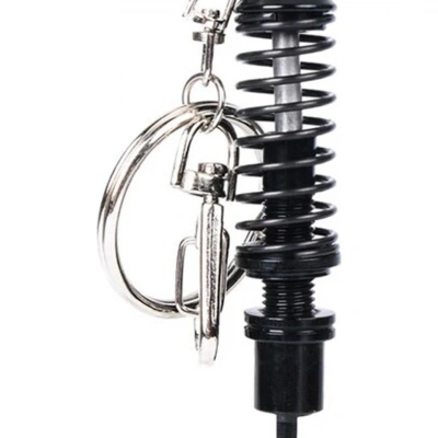Oto Araba Anahtarlık Coilover Metal - Siyah Yaylı Coilover Şeklinde Araba Oto Anahtarlığı