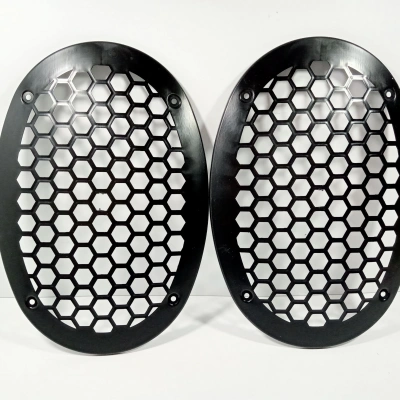 Oval Hoparlör Kapağı - Plastik Kaliteli Oval Midrange Hoparlör Kapak - 2 Adet