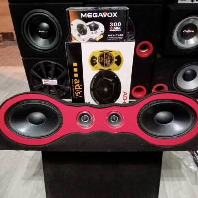 Oval Midrange Hoparlör + Dome Tweeter + Universal Pandizot - SIFIR