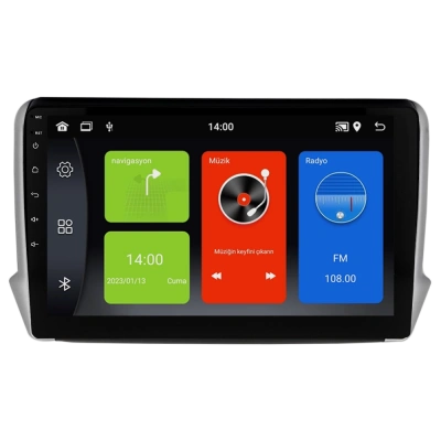 Peugeot 208/2008 Teyp – Peugeot 208/2008 ( 2015+ ) Oem Android Multimedya – Peugeot 208/2008 Android Double Teyp
