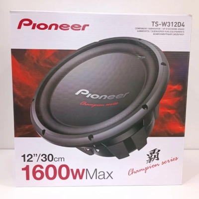 Pioneer 30cm Bass - Pioneer TS-W312D4 1600w 500RMS Çift Bobin Subwoofer 30cm