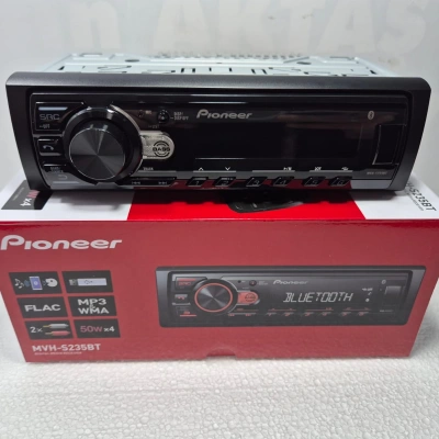 Pioneer Teyp – MVH-S235BT – Çift Amfi Çıkışlı , Bluetooth , USB , Aux ve Ekstra Basslı Oto Teyp