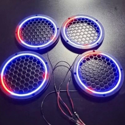 Pixel Ledli 16cm Hoparlör Kapağı – Animasyonlu Piksel RGB Neon Led 16cm Midrange Kapak – Animasyonlu Her Renk Yanan