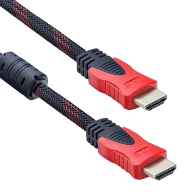 Powermaster Örgülü HDMI Kablosu - 1.5 Metre - Örgülü Siyah Plastik Hdmi Kablosu - 1.5 Metre