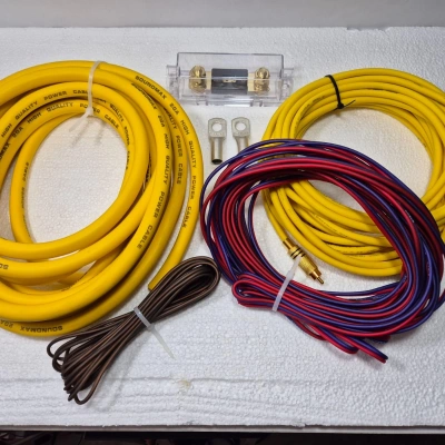 Profesyonel Amfi Kablo Seti 2 GA - El Yapımı Rca Kablolu Anfi Kablo Seti 2 AWG - Üst Seviye Üründür