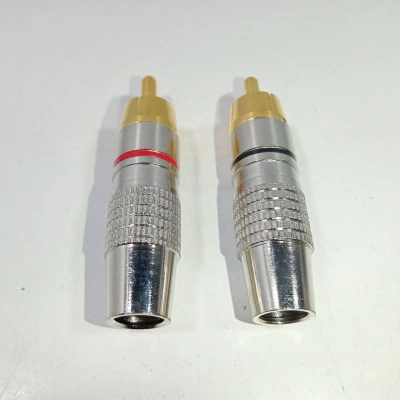 Rca Konnektör 2 Adet - Erkek Rca Jak - Rca Fiş Erkek -2 Adet - Rca Tos Fiş